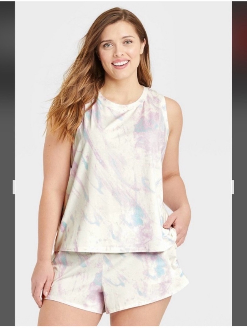 Stars Above - Sleeveless Tie-Dye Tank Top in Pastel